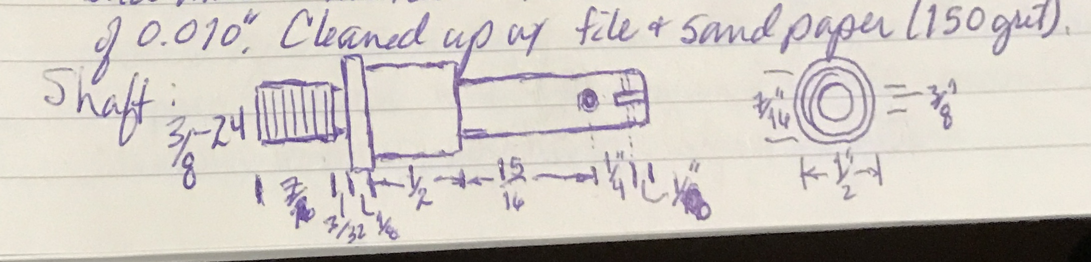 The plan for making the sensitive drilling jig shaft